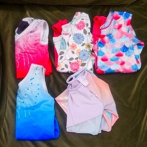 Colorful Gymnastics Leotards Set